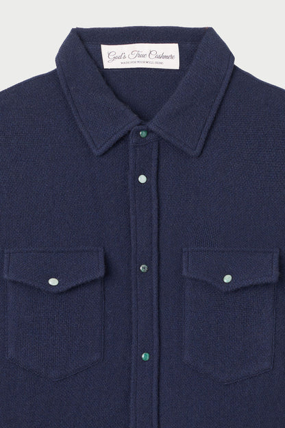 Navy Cashmere Shirt - Exclusive