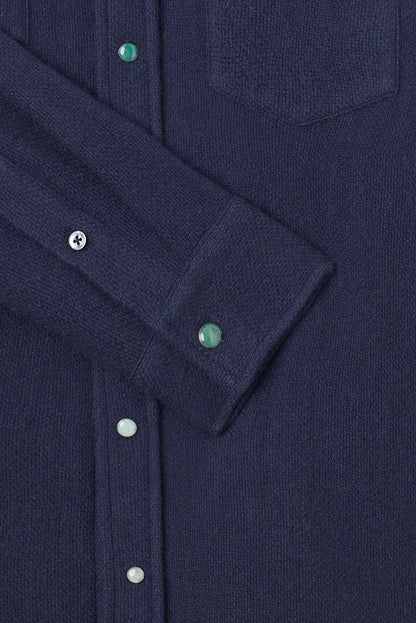 Navy Cashmere Shirt - Exclusive