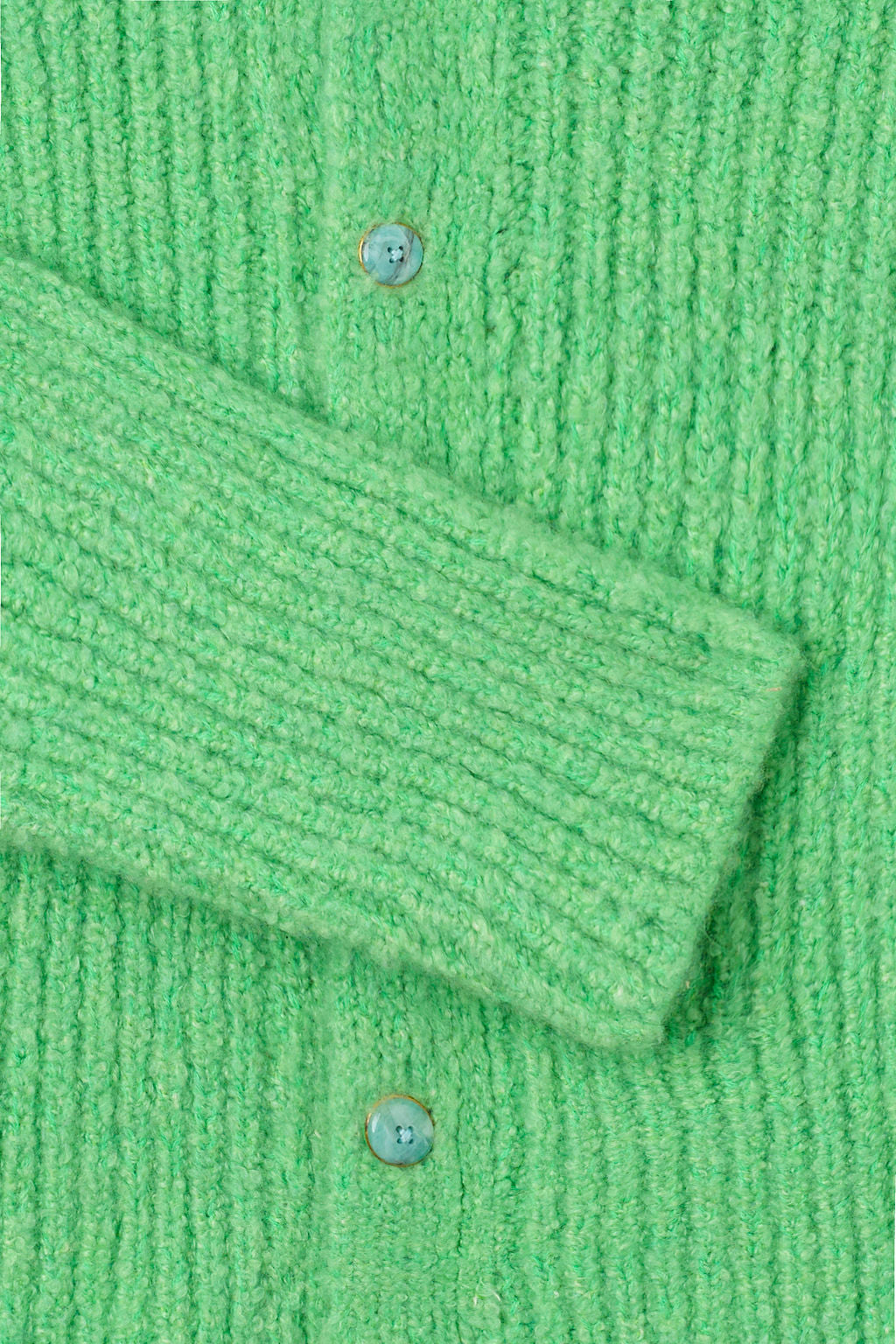 Green Melange Cashmere Cloud Cardigan