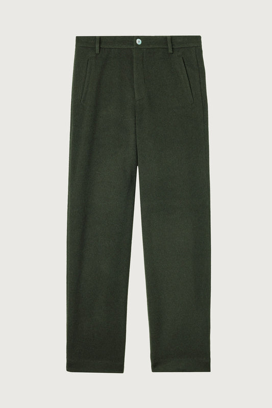 Army Brushed Cashmere Wide Leg Pant