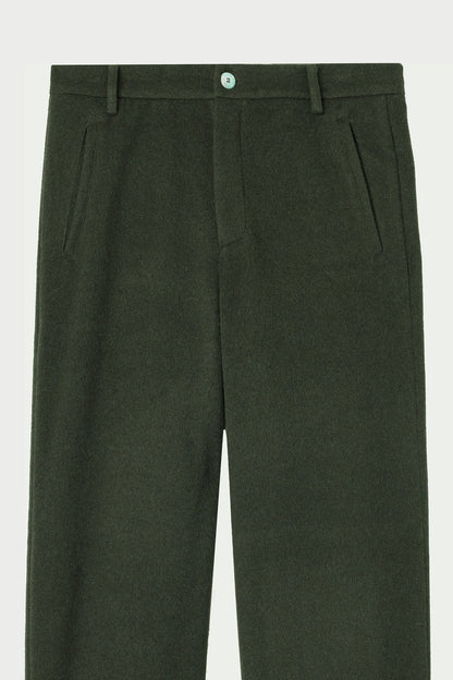 Army Brushed Cashmere Wide Leg Pant
