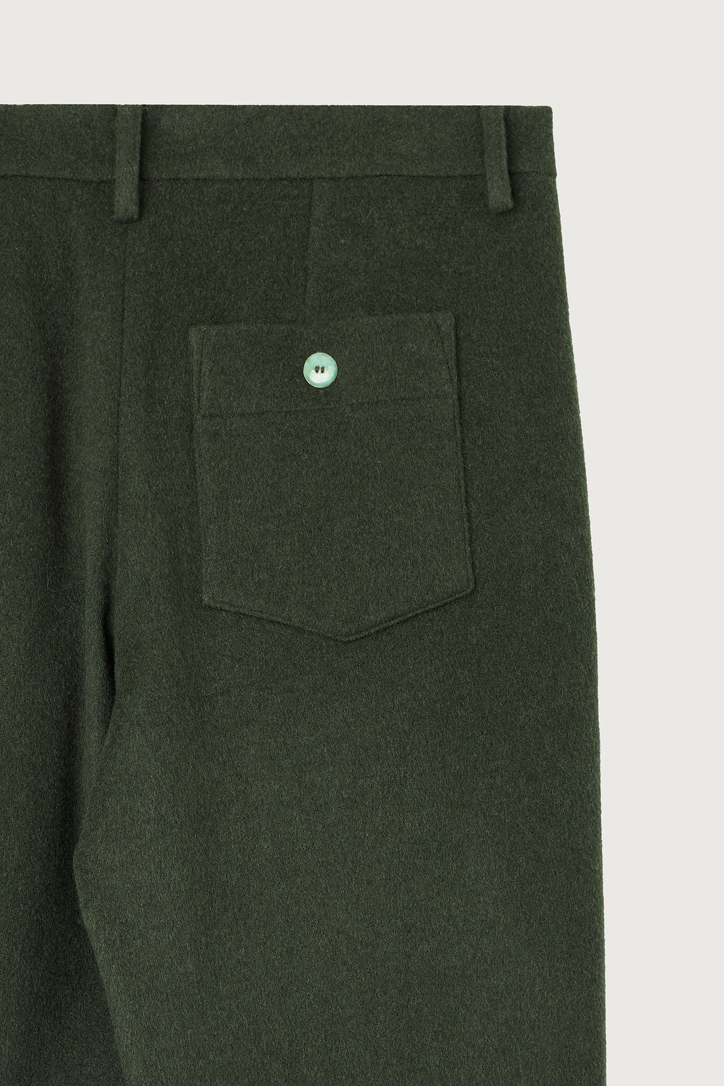 Army Brushed Cashmere Wide Leg Pant