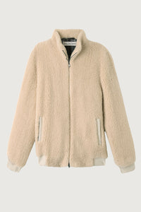 Light Grey Cashmere T-Bird Flight Jacket