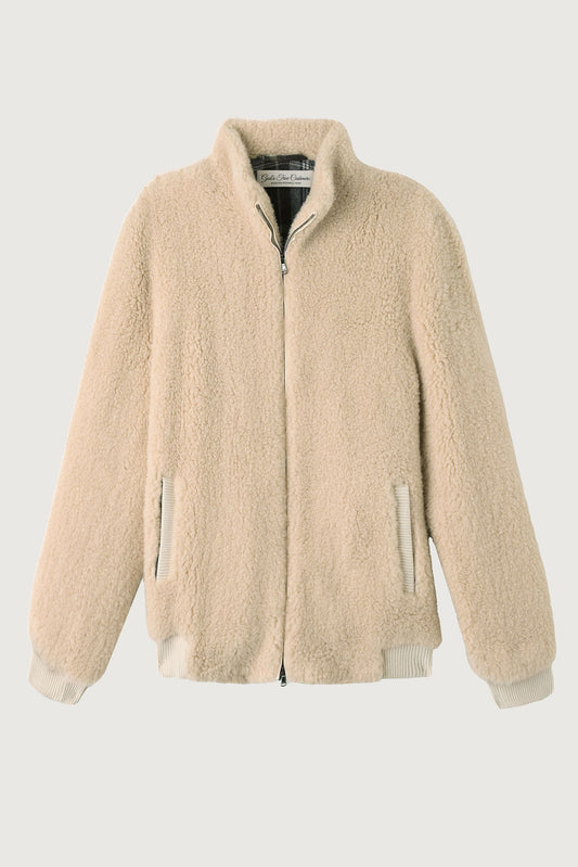 Light Grey Cashmere T-Bird Flight Jacket