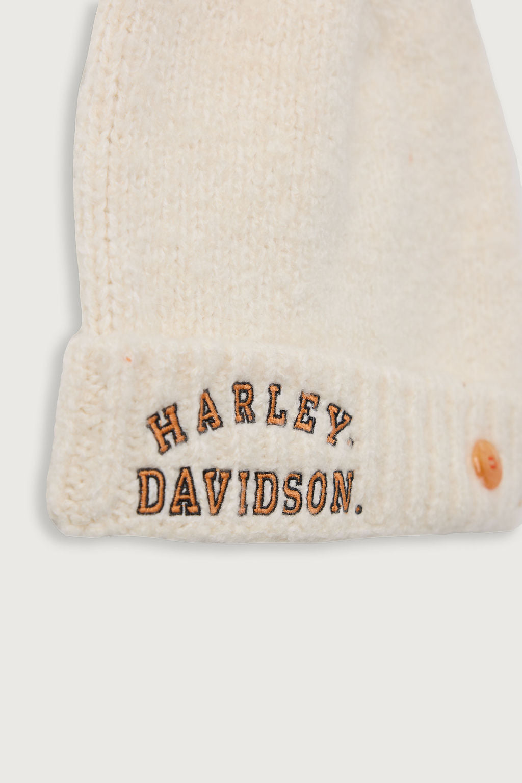 Ivory Boucle Cashmere Beanie