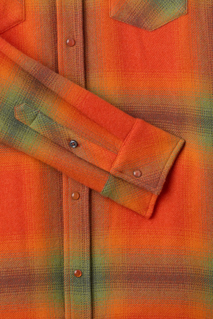 Olive Shadow Plaid Cashmere Shirt