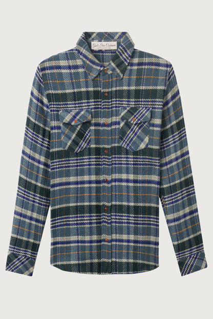 Oceantide Plaid Cashmere Shirt