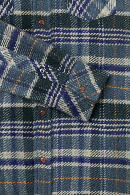 Oceantide Plaid Cashmere Shirt