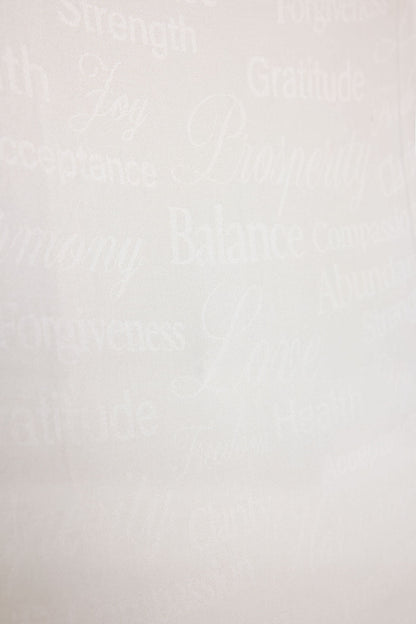 Ivory Affirmations Cashmere Scarf