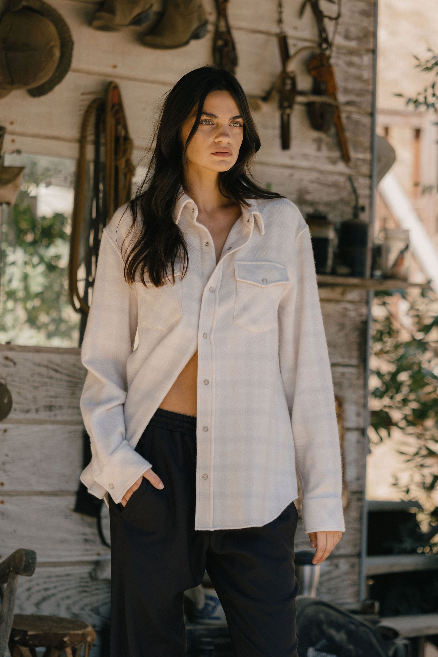 Clarity Ombre Cashmere Shirt