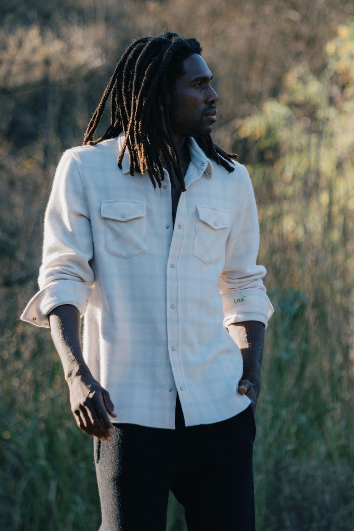Clarity Ombre Cashmere Shirt