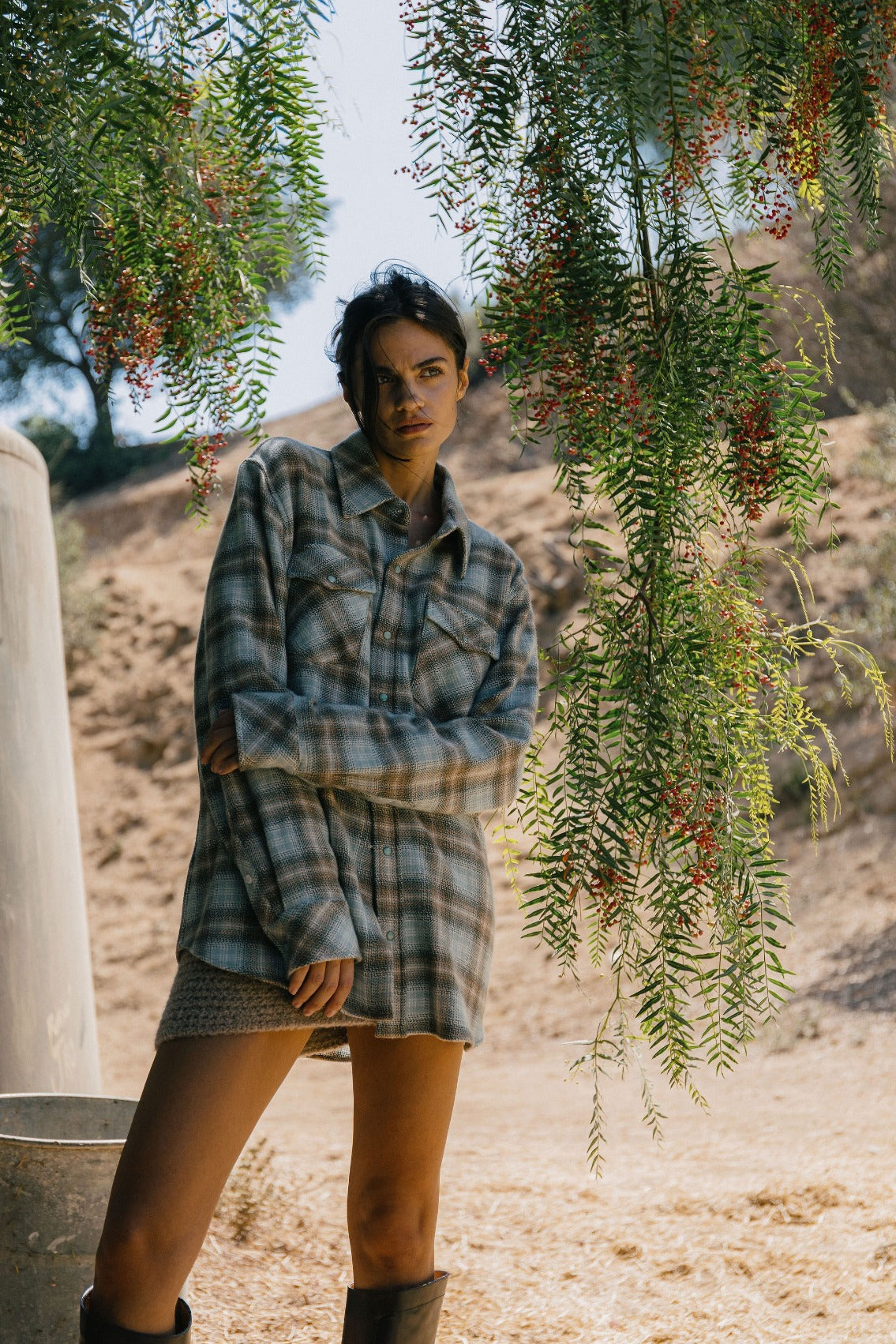 Joy Tartan Cashmere Shirt