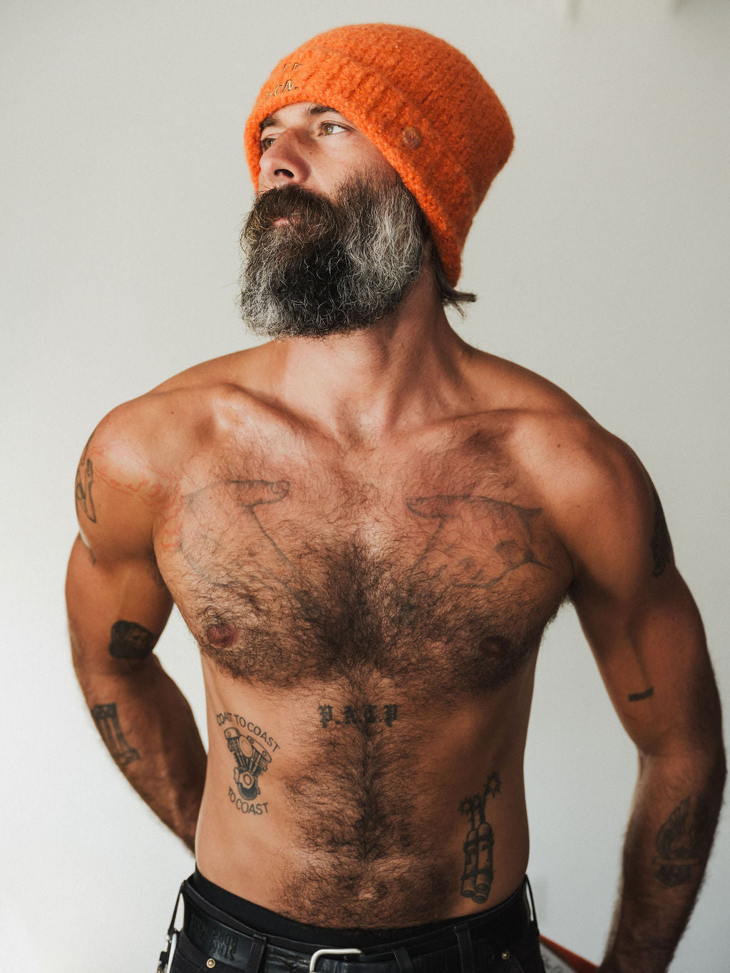 Vermillion Boucle Cashmere Beanie