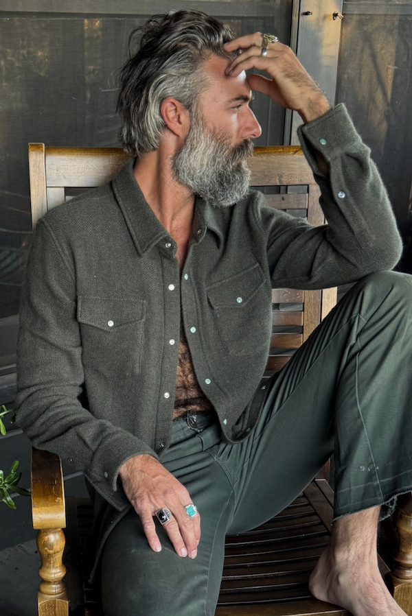 Sable Solid Cashmere Shirt