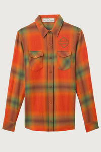 Olive Shadow Plaid Cashmere Shirt