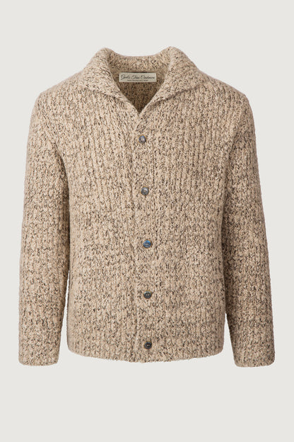 Taupe Melange Cashmere Cloud Cardigan