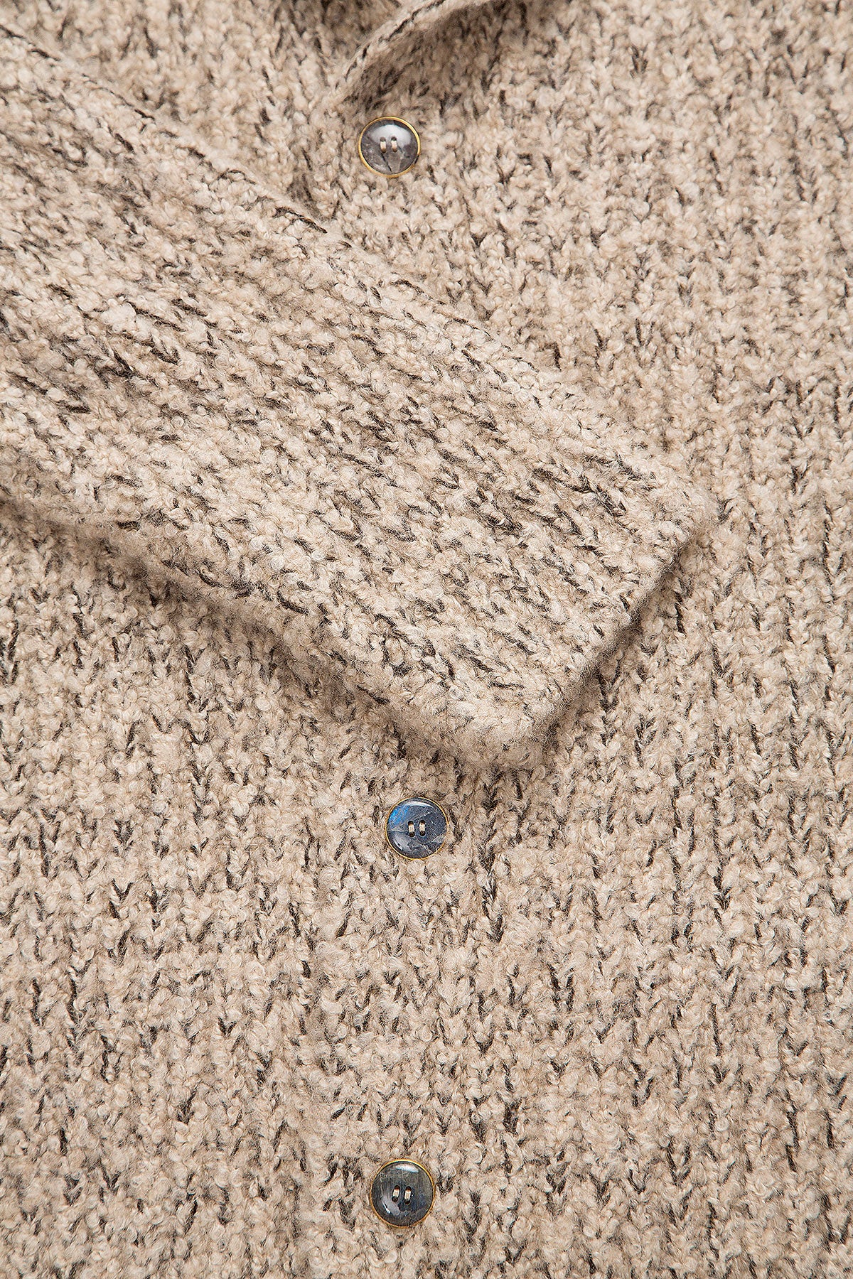 Taupe Melange Cashmere Cloud Cardigan