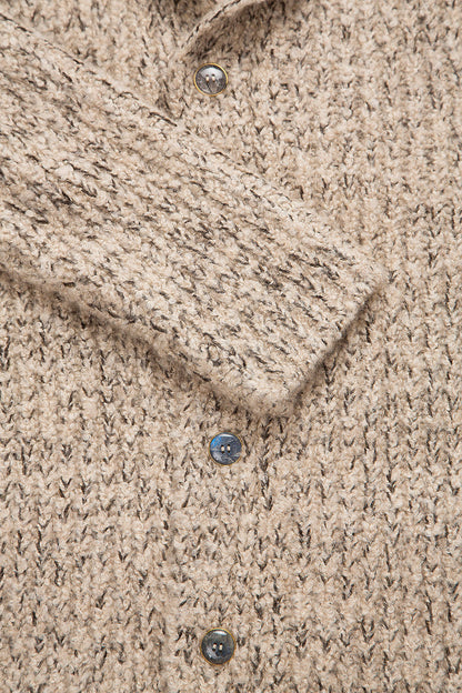 Taupe Melange Cashmere Cloud Cardigan