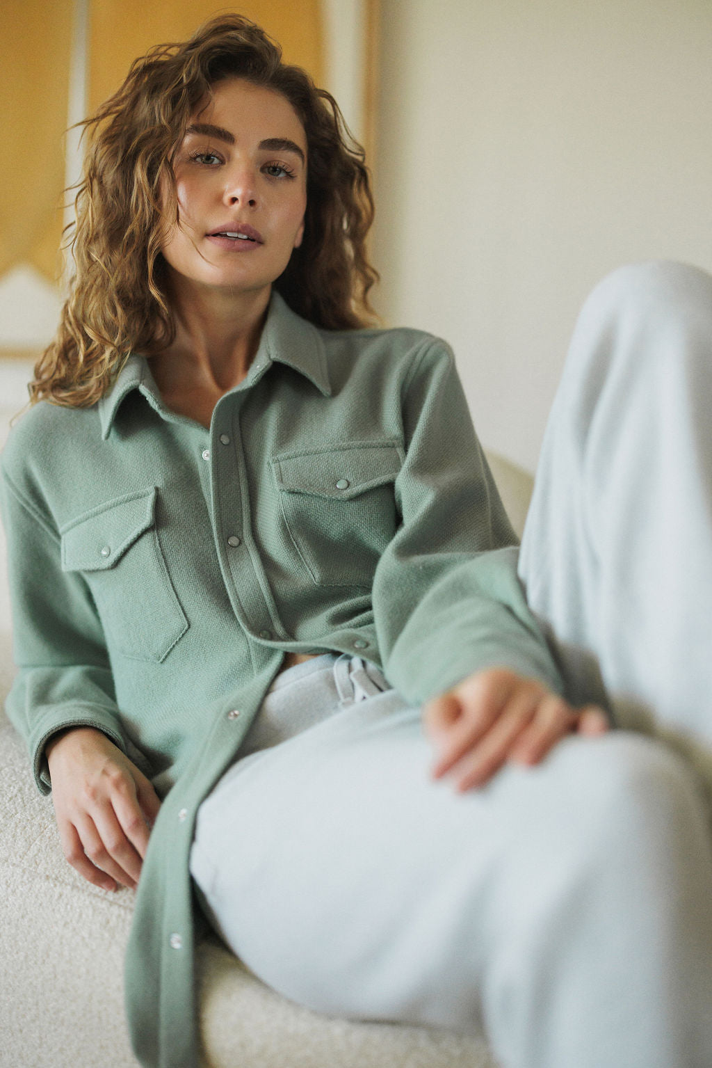 Agave Solid Cashmere Shirt