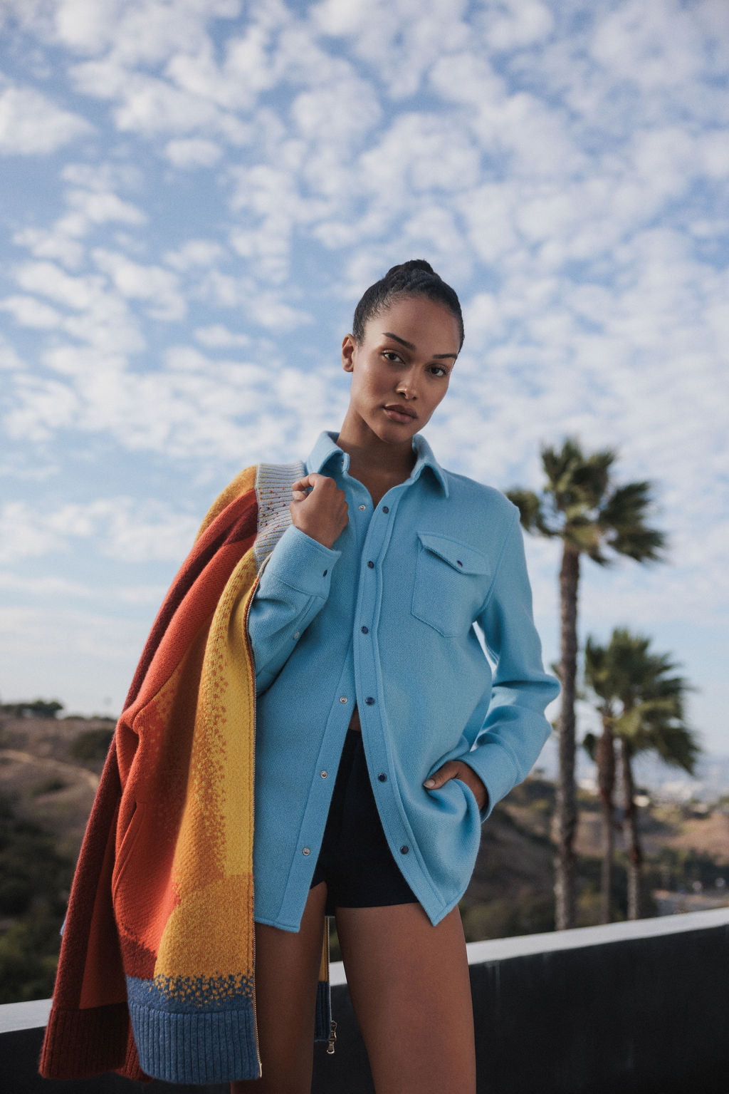 Blue Lagoon Solid Cashmere Shirt