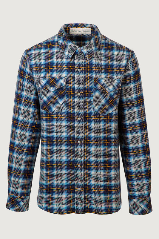 Lightning Storm Tartan Cashmere Shirt