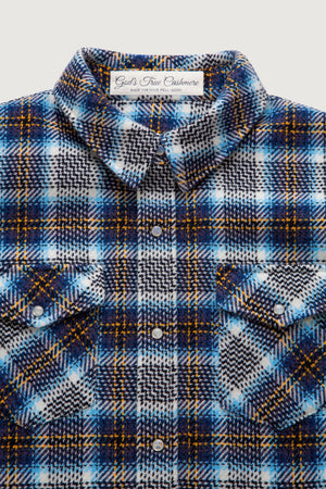 Lightning Storm Tartan Cashmere Shirt