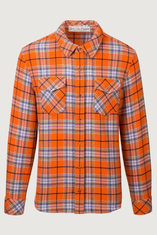 Midnight Sun Tartan Cashmere Shirt