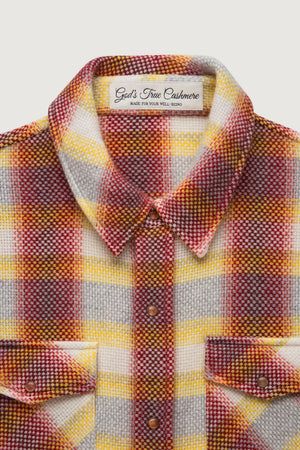 Rose Blume Plaid Cashmere Shirt
