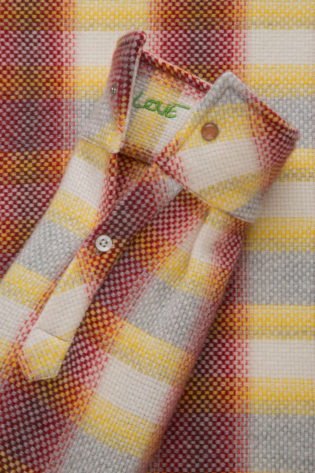 Rose Blume Plaid Cashmere Shirt