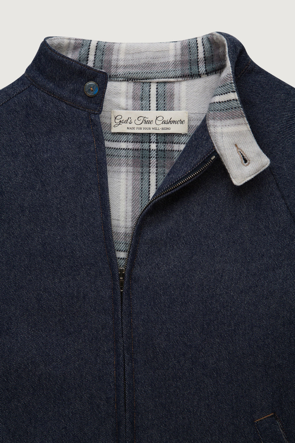 Cashmere Denim Fly Jacket