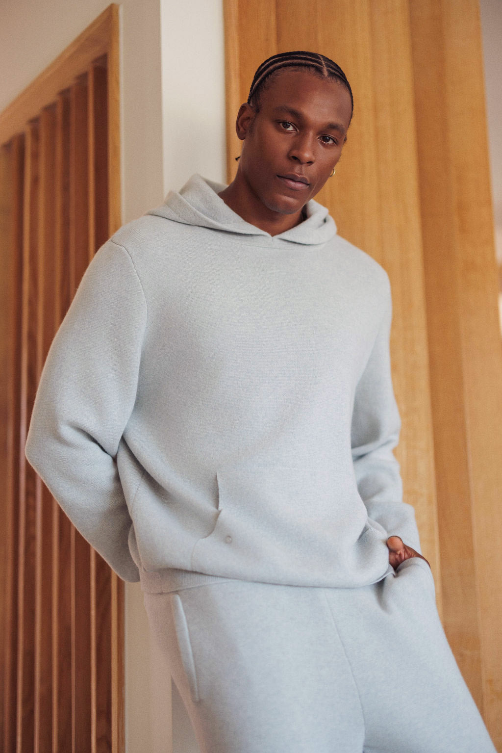 Zinc Knit Cashmere Hoodie