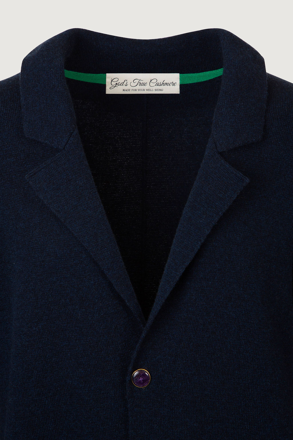 Navy Knit Travel Blazer