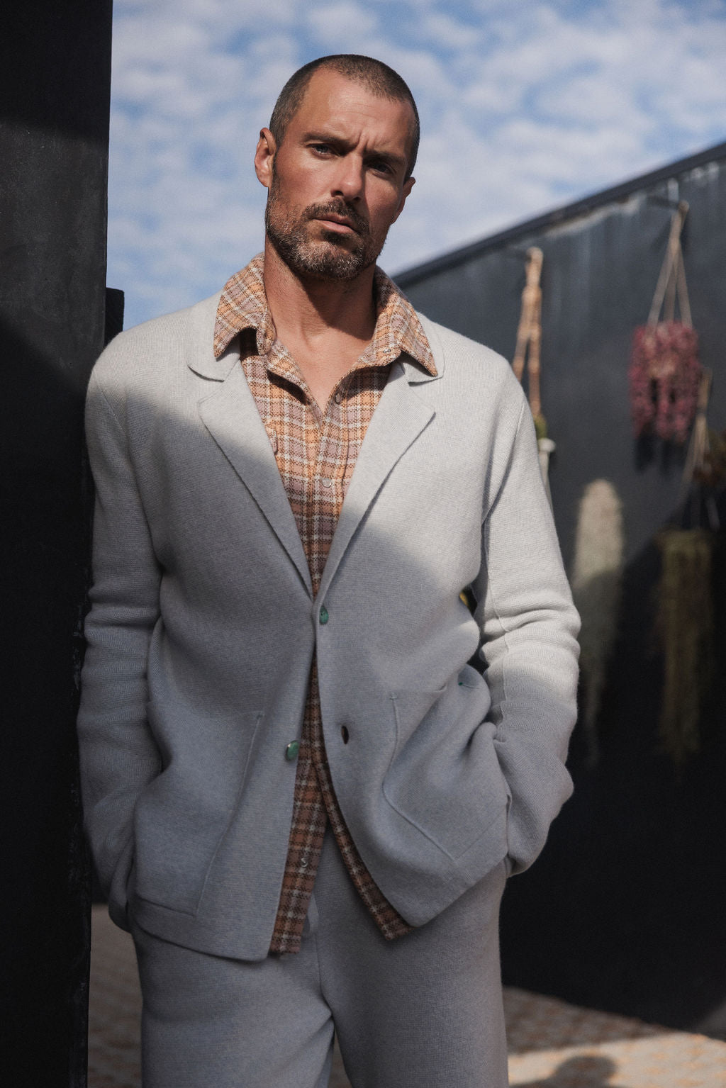 Zinc Knit Travel Blazer