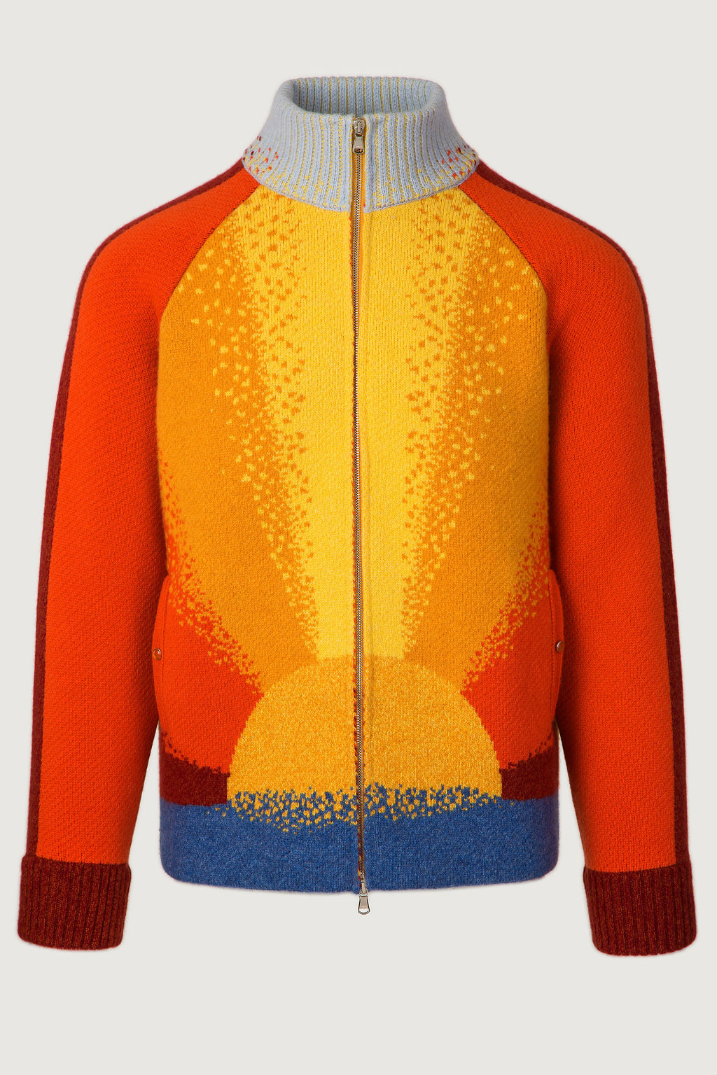Radiant Sun Knit Track Jacket