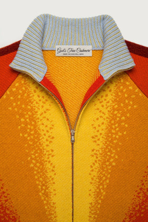 Radiant Sun Knit Track Jacket