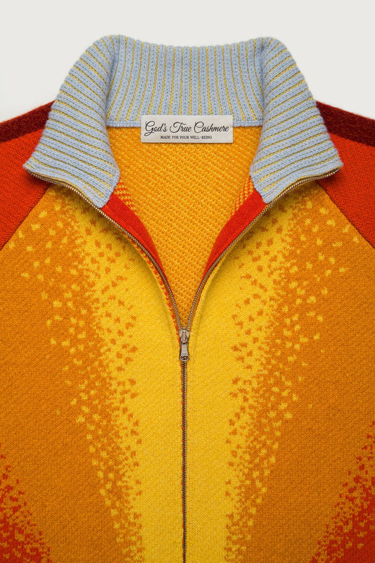 Radiant Sun Knit Track Jacket
