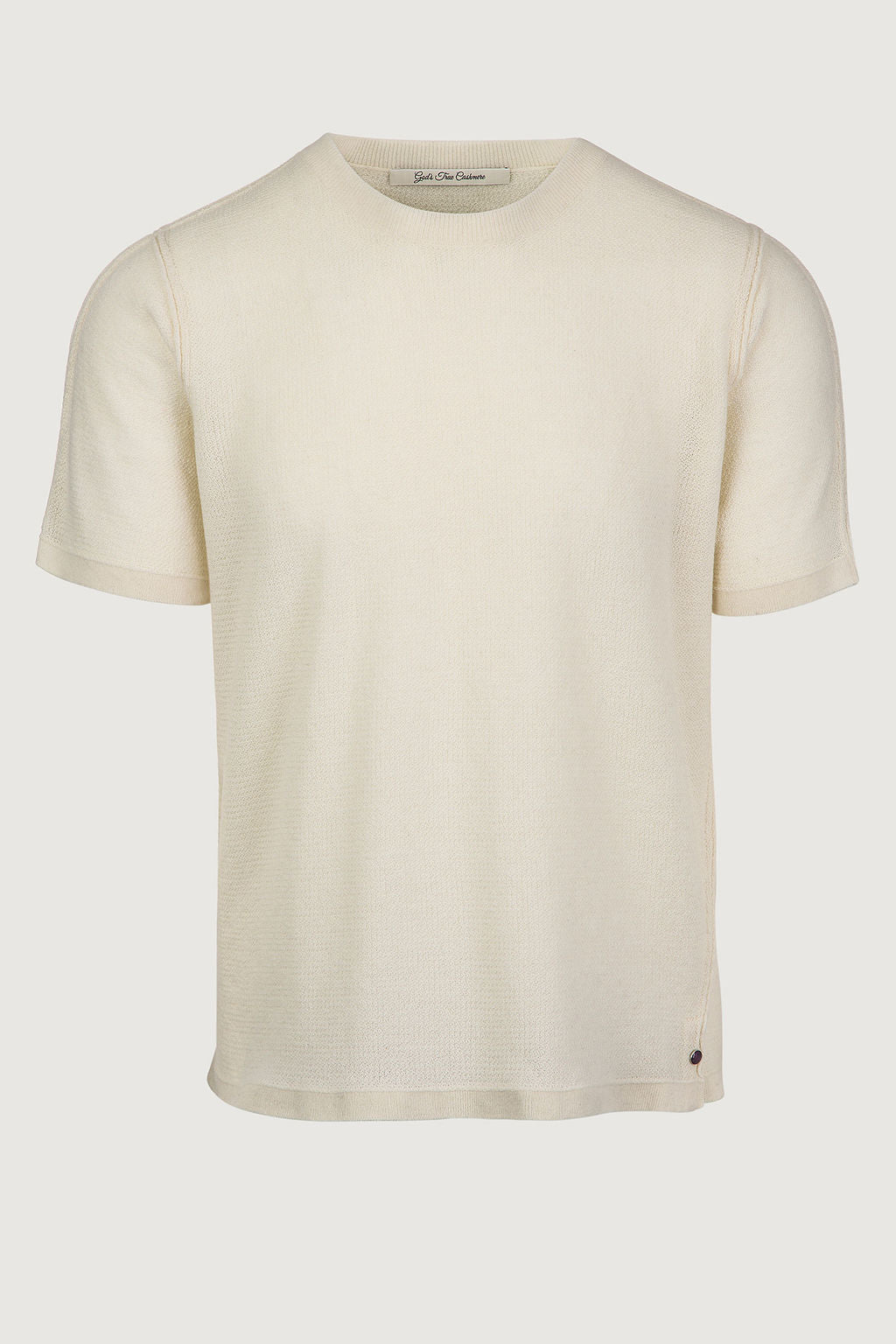 Ivory Signature Knit Cashmere T-Shirt