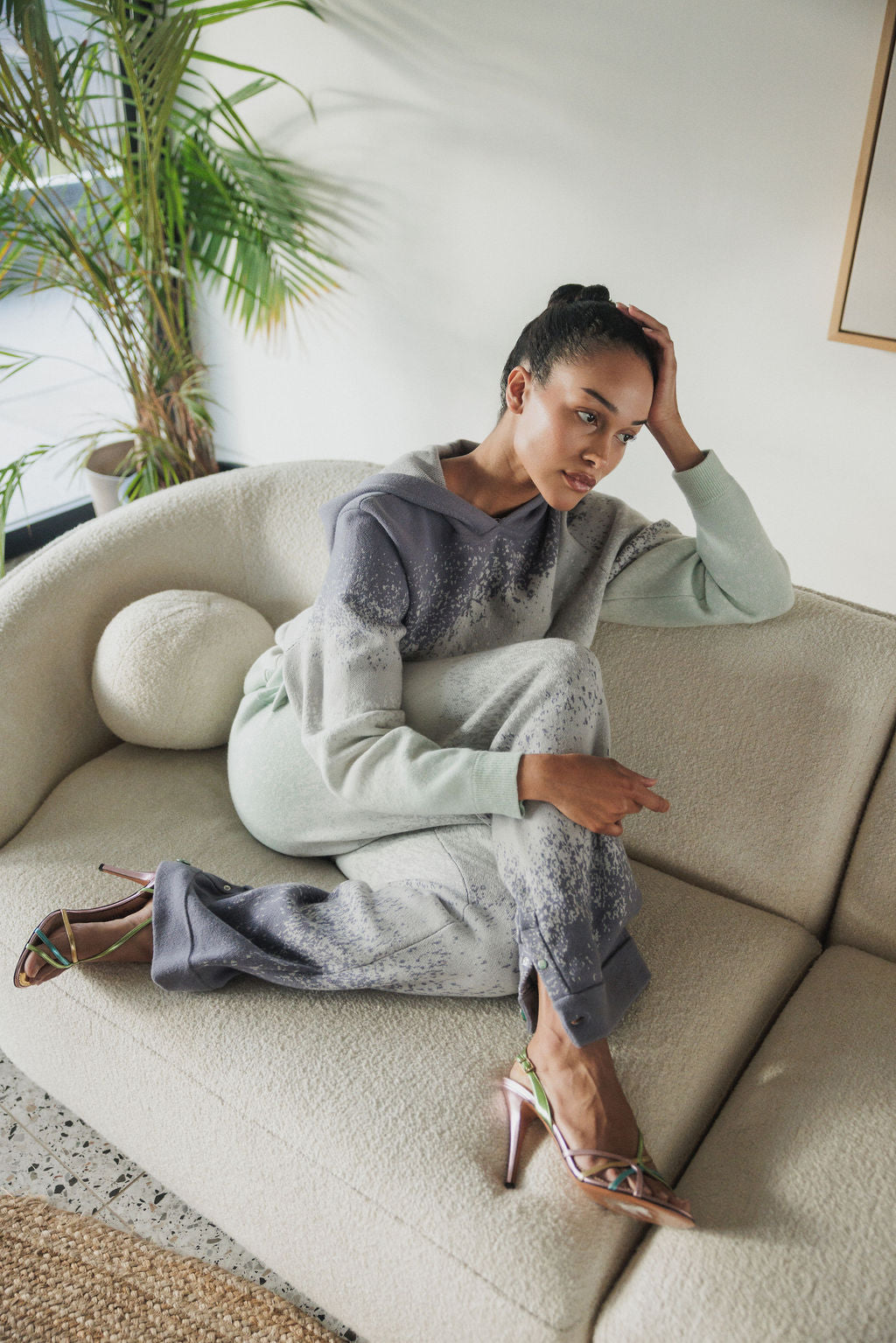 Ocean Knit Ombre Cashmere Pant