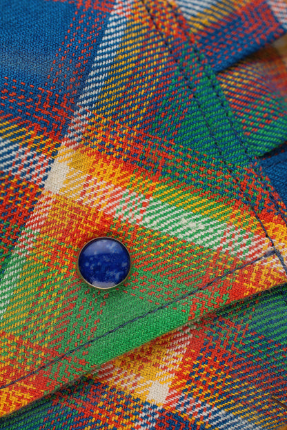 Brilliant Plaid Linen Shirt