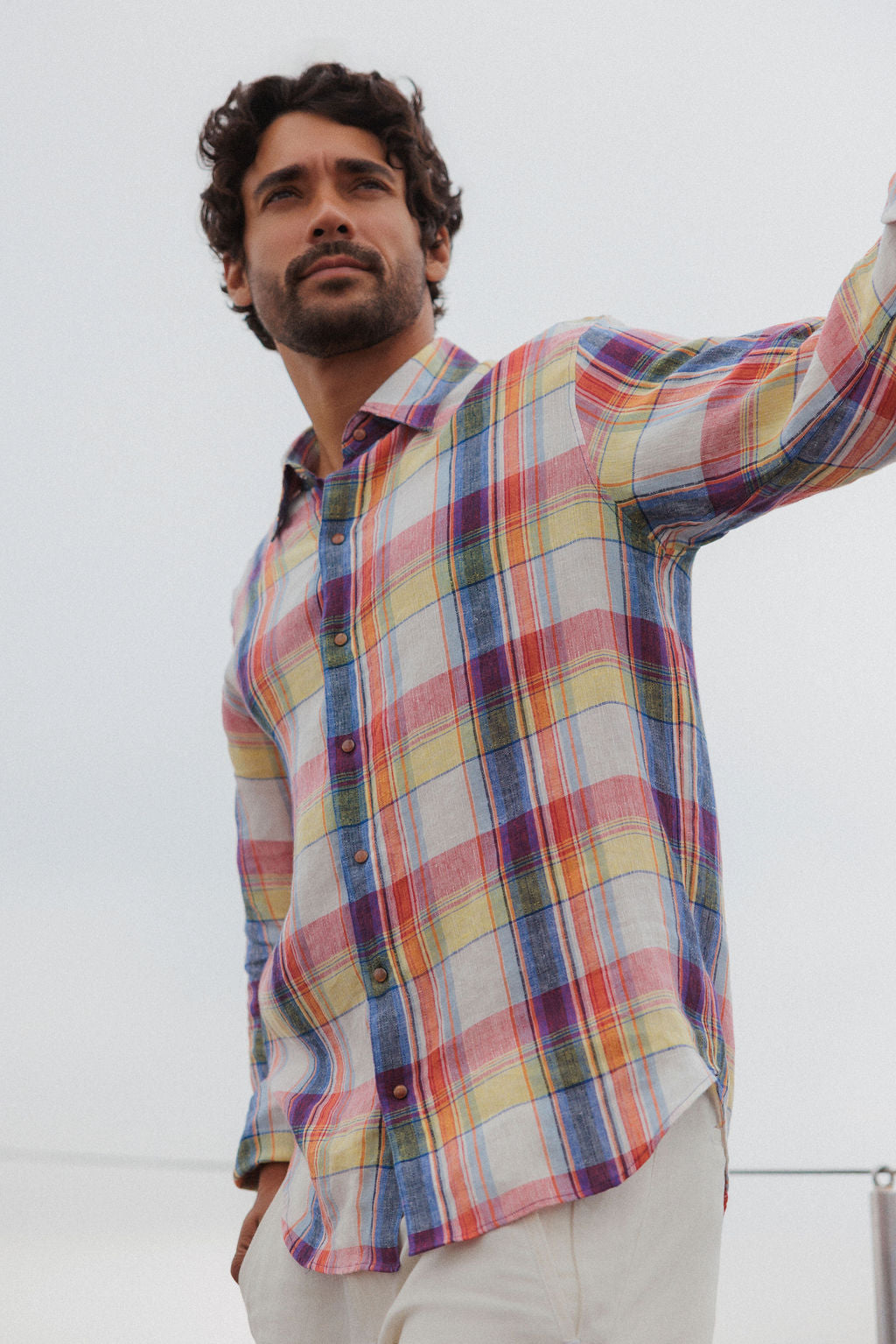Daybreak Plaid Linen Shirt