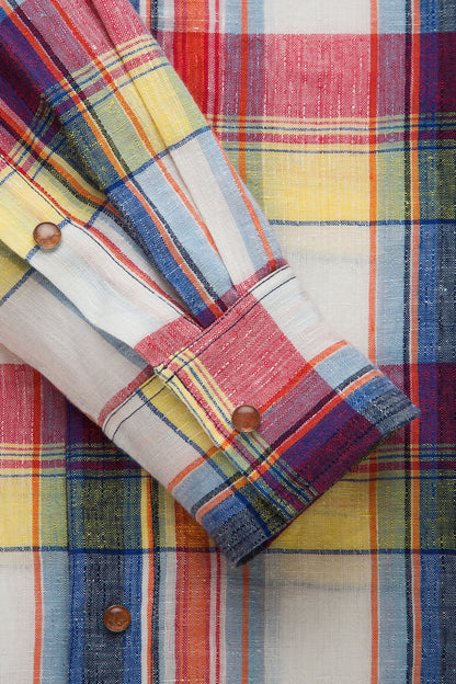 Daybreak Plaid Linen Shirt