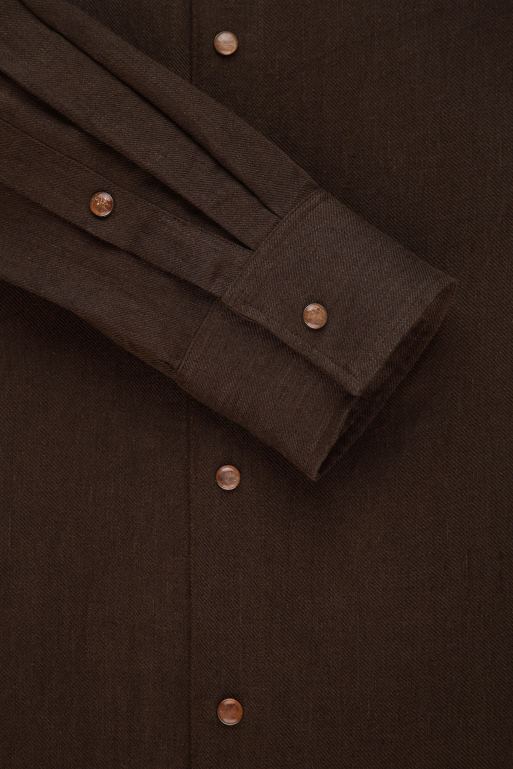 Cocoa Solid Linen Shirt