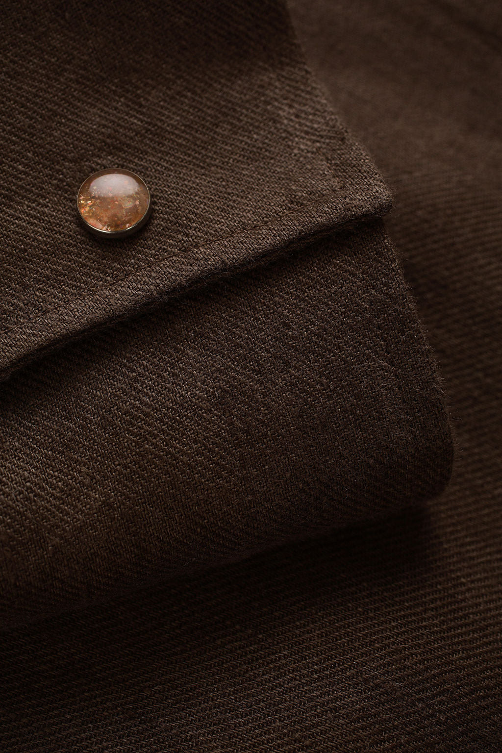 Cocoa Solid Linen Shirt