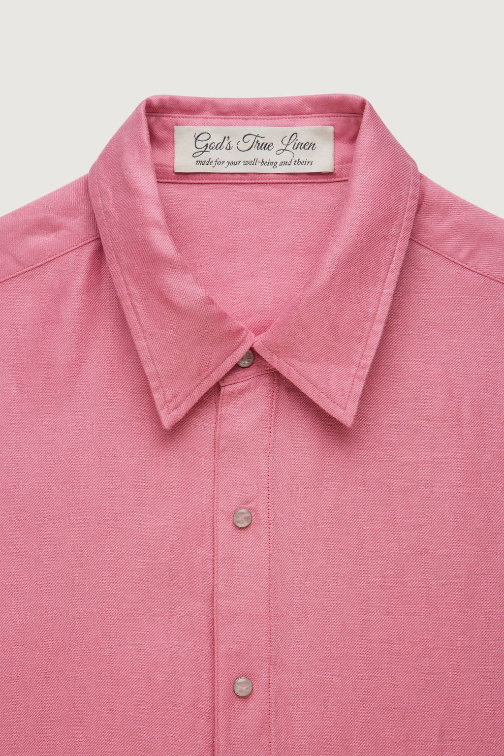 Blush Solid Linen Shirt