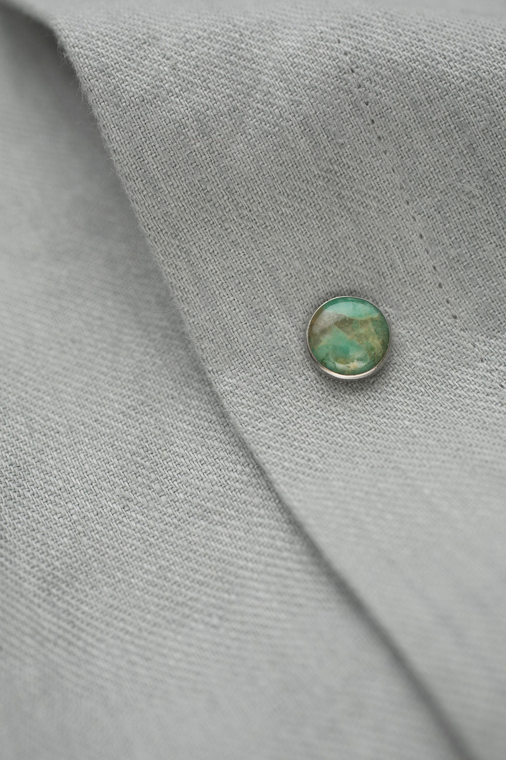 Silver Solid Linen Shirt