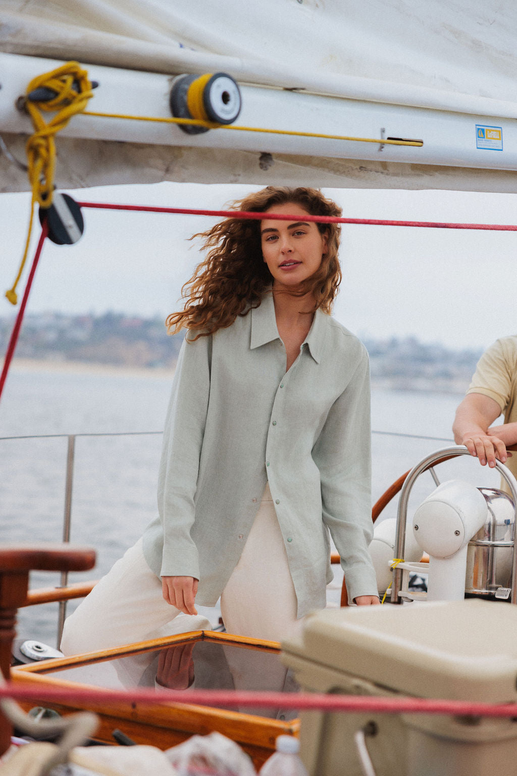 Silver Solid Linen Shirt