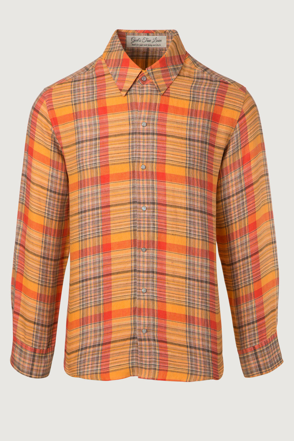 Twilight Plaid Linen Shirt