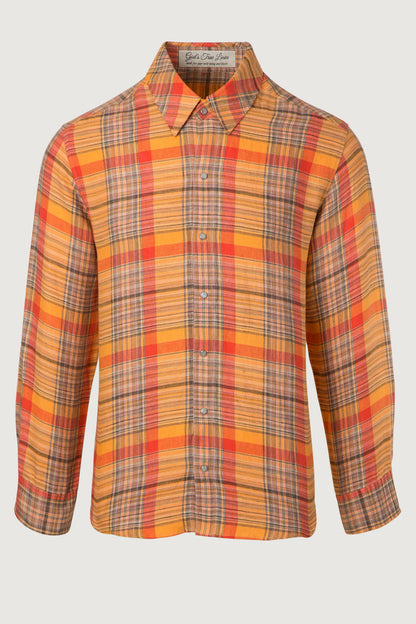 Twilight Plaid Linen Shirt