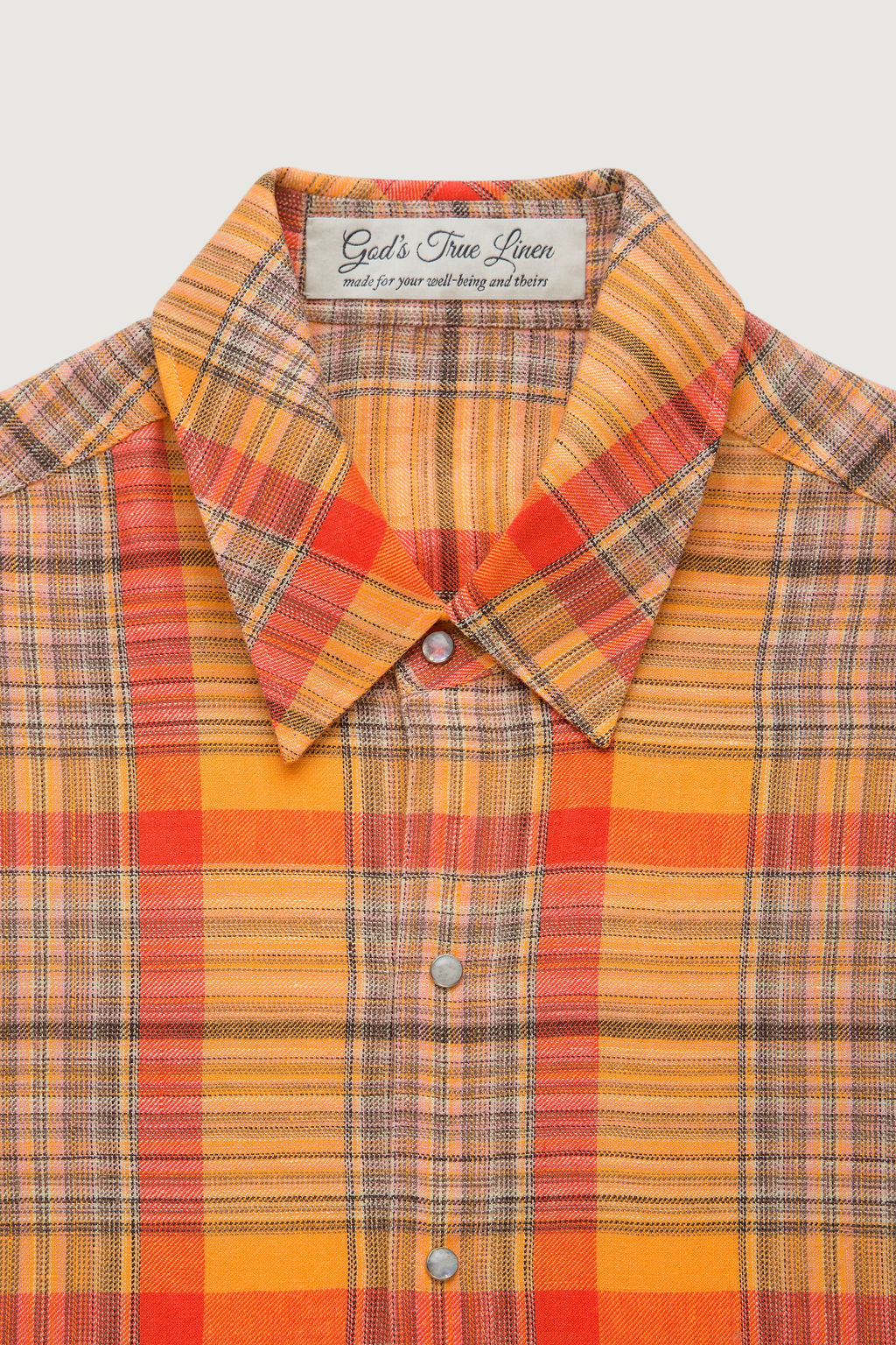Twilight Plaid Linen Shirt