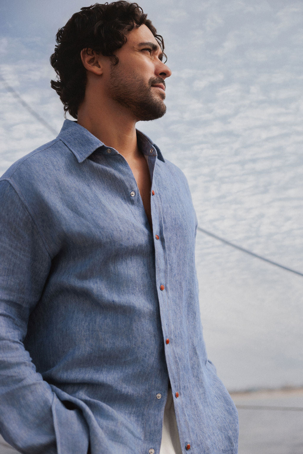 Linen Denim Shirt